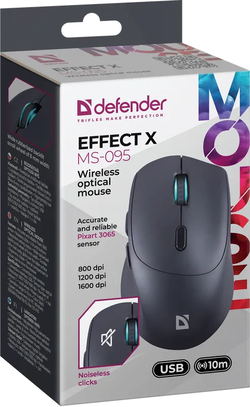 Defender - Беспроводная оптическая мышь Effect X  MS-095