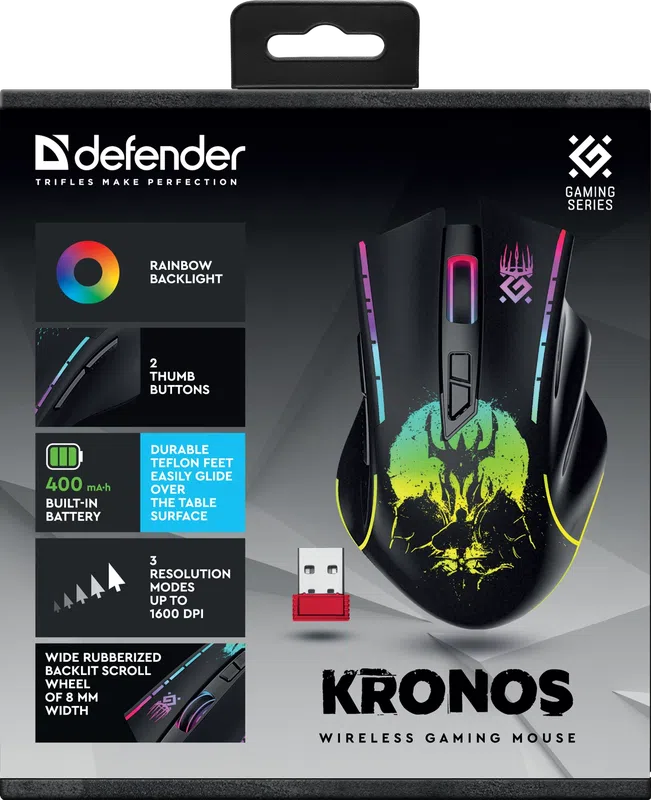 Defender - Беспроводная игровая мышь Kronos GM-695