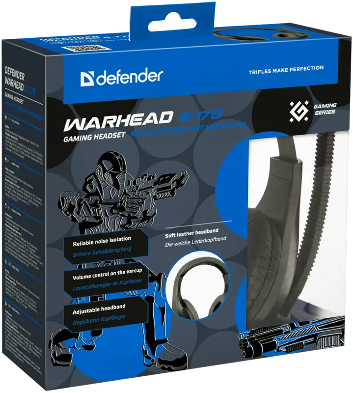 Defender - Игровая гарнитура Warhead G-170