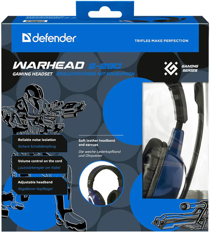 Defender - Игровая гарнитура Warhead G-280