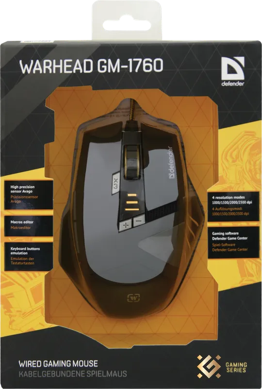 Defender - Проводная игровая мышь Warhead GM-1760