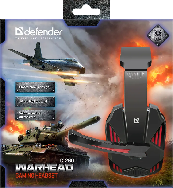 Defender - Игровая гарнитура Warhead G-260