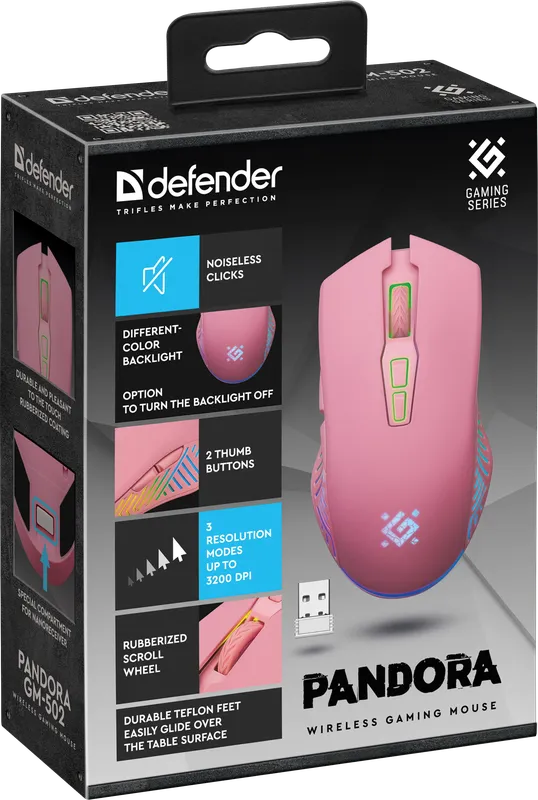 Defender - Беспроводная игровая мышь Pandora GM-502