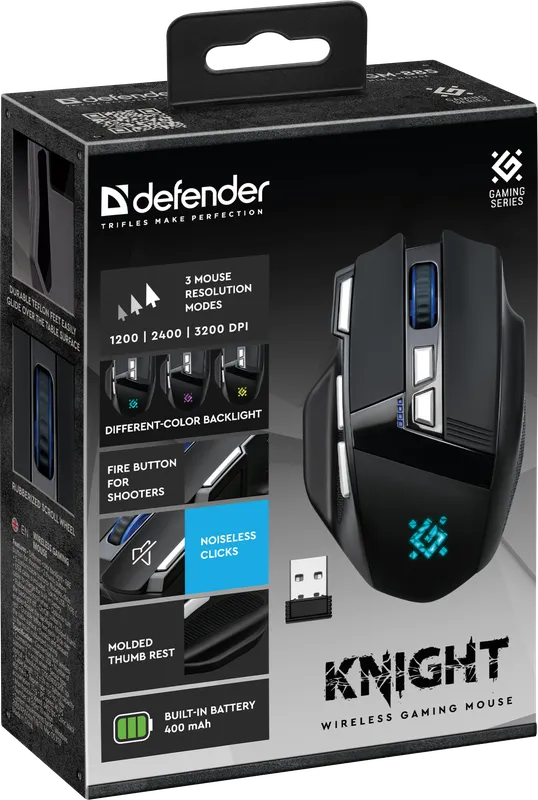 Defender - Беспроводная игровая мышь Knight GM-885