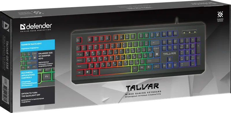 Defender - Проводная игровая клавиатура Talvar GK-558
