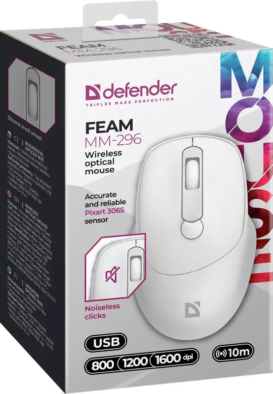 Defender - Беспроводная оптическая мышь Feam MM-296