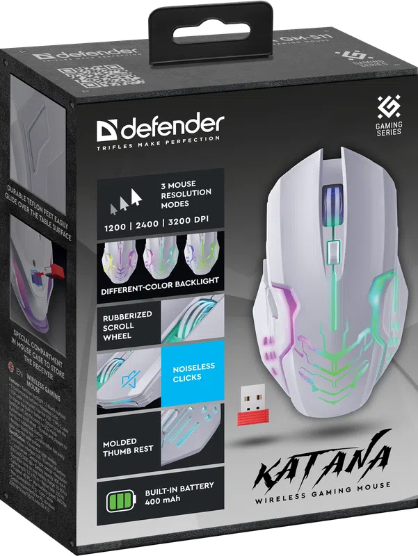 Defender - Беспроводная игровая мышь Katana GM-511