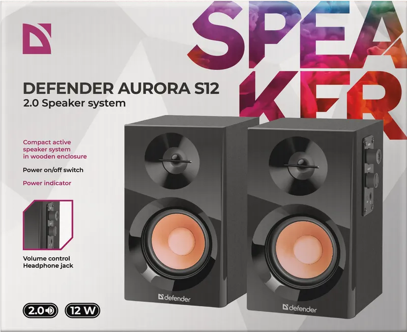 Defender - Акустическая 2.0 система Aurora S12