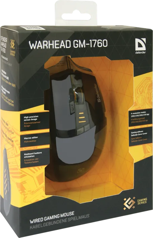 Defender - Проводная игровая мышь Warhead GM-1760
