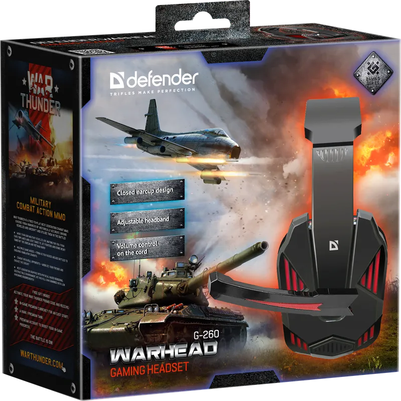 Defender - Игровая гарнитура Warhead G-260