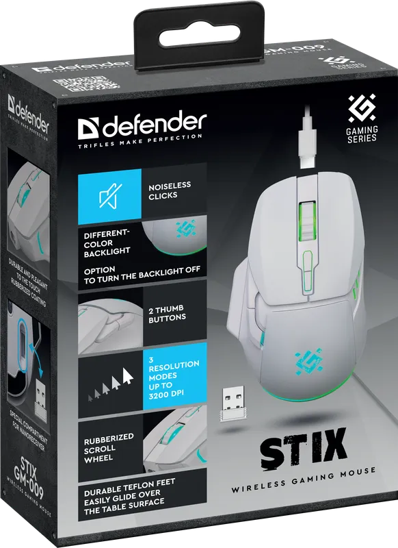 Defender - Беспроводная игровая мышь Stix GM-009