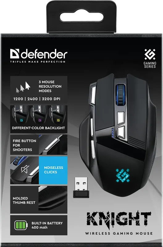 Defender - Беспроводная игровая мышь Knight GM-885
