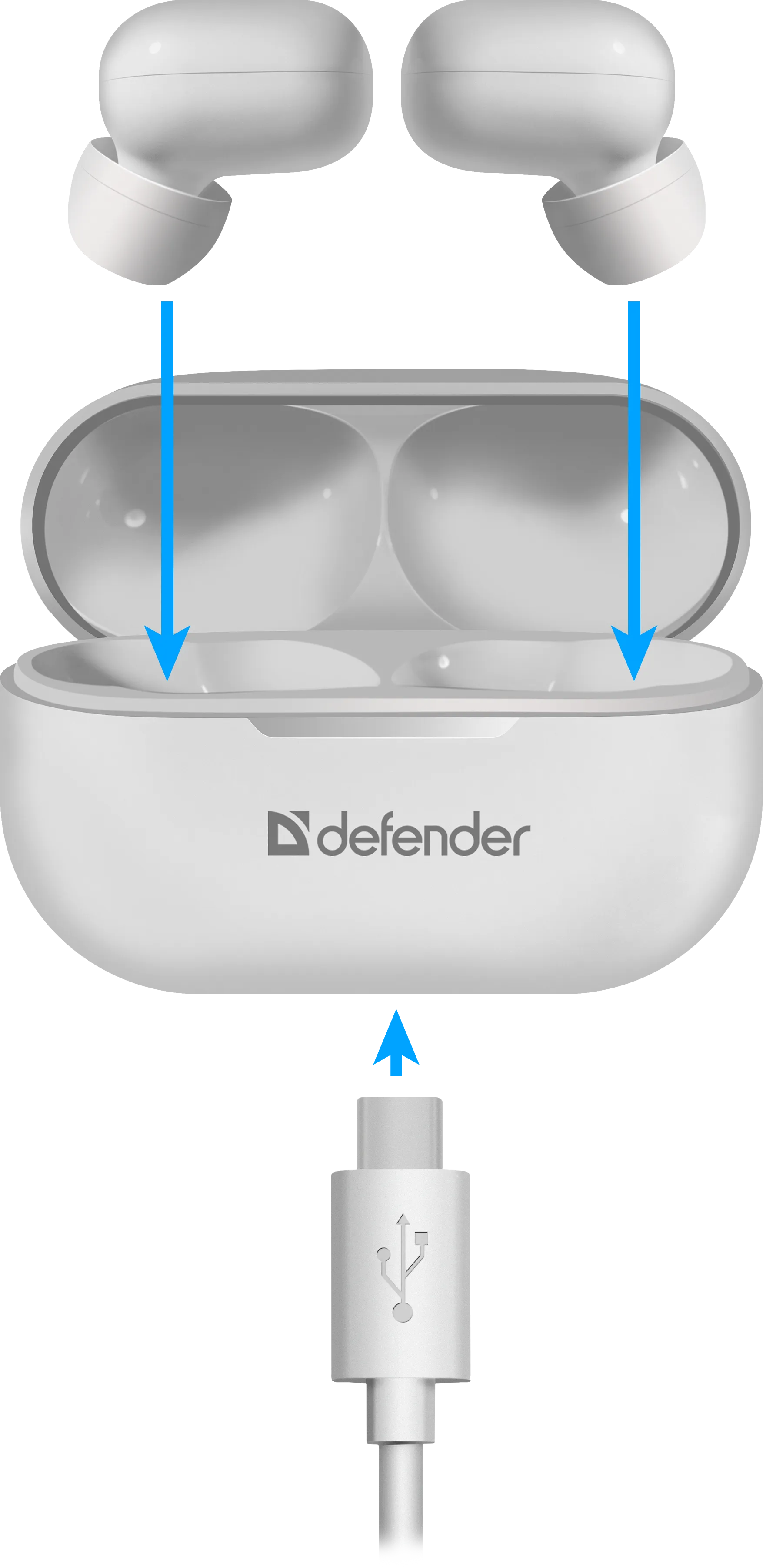 Defender - Беспроводная гарнитура Twins 905