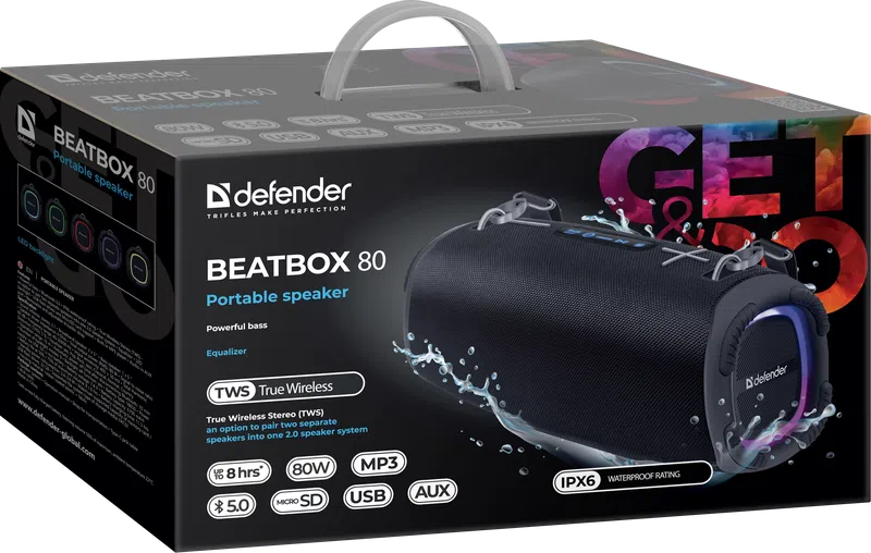 Defender - Портативная колонка Beatbox 80