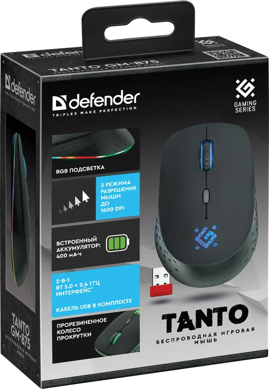 Defender - Беспроводная игровая мышь Tanto GM-875