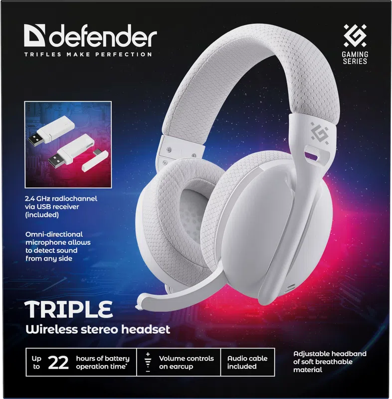 Defender - Беспроводная гарнитура Triple