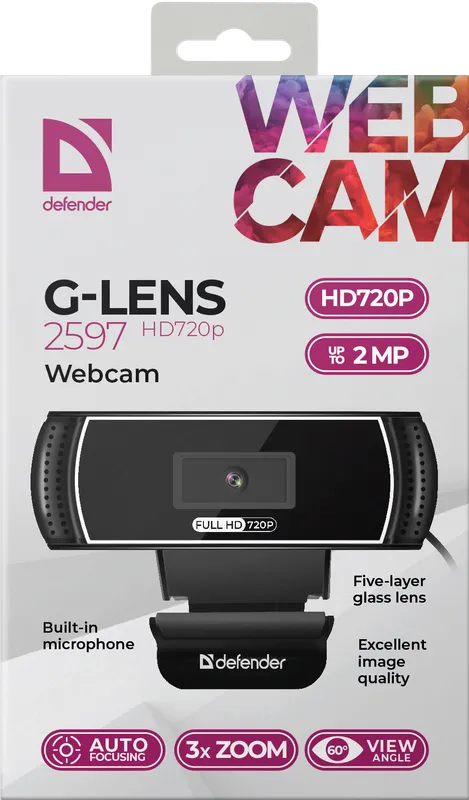 Defender - Веб-камера G-lens 2597 HD720p