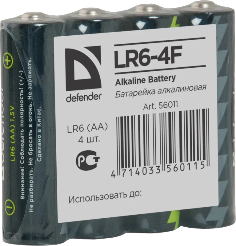 Defender - Батарейка алкалиновая LR6-4F