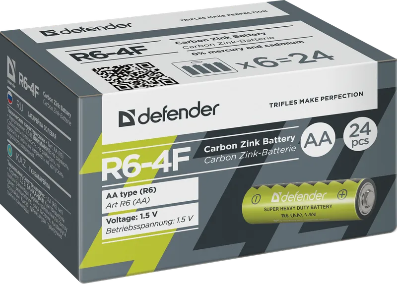 Defender - Батарейка солевая R6-4F