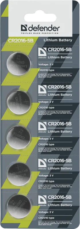 Defender - Батарейка литиевая CR2016-5B