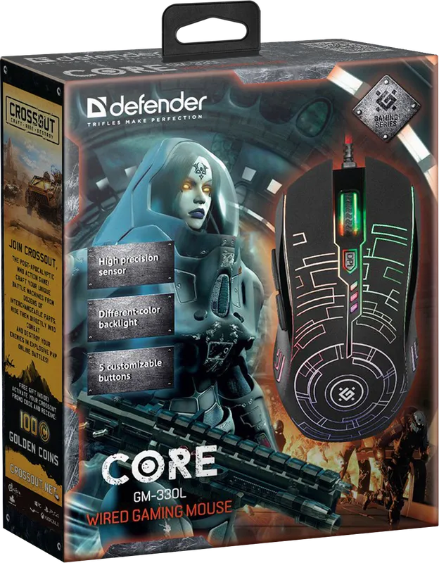 Defender - Проводная игровая мышь Core GM-330L