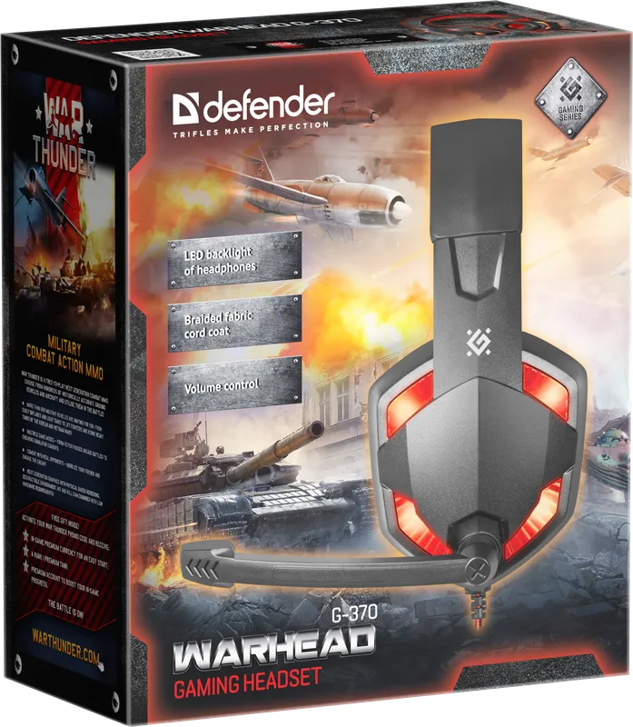 Defender - Игровая гарнитура Warhead G-370