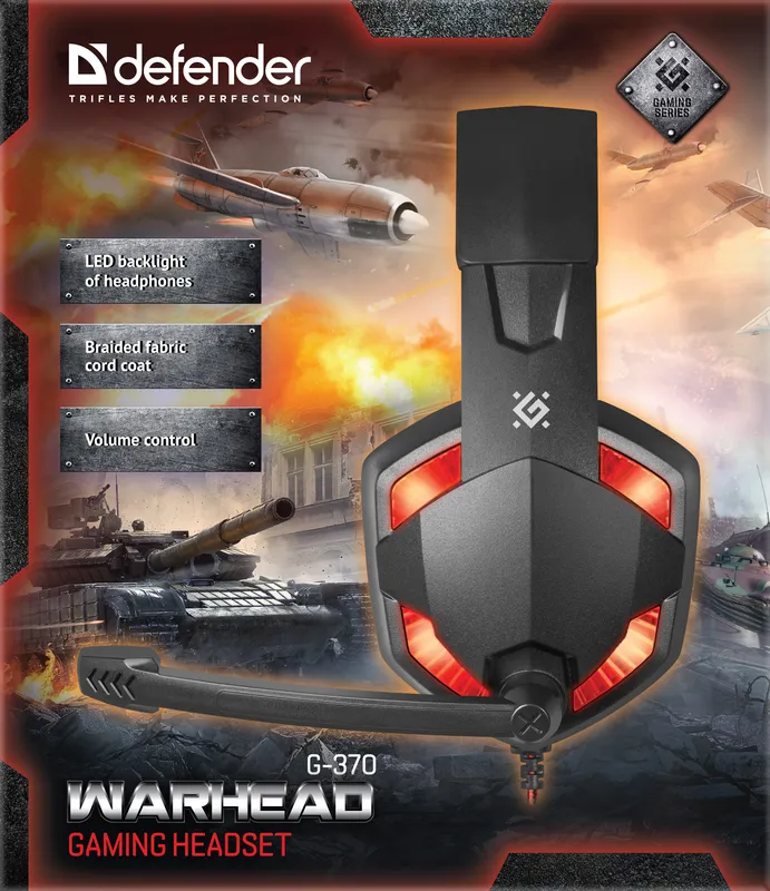 Defender - Игровая гарнитура Warhead G-370