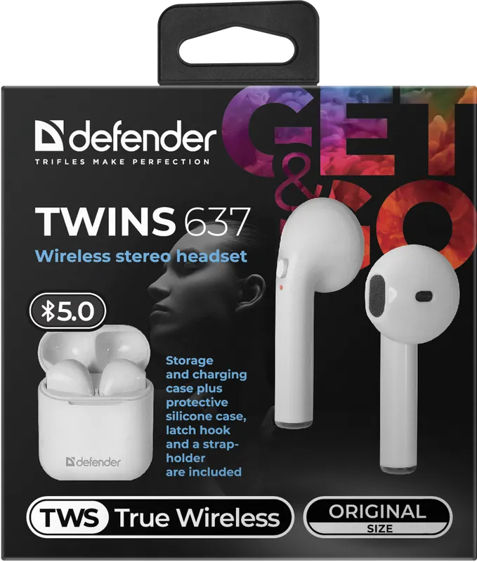 Defender - Беспроводная гарнитура Twins 637