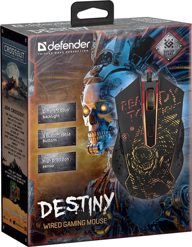Defender - Проводная игровая мышь Destiny GM-918