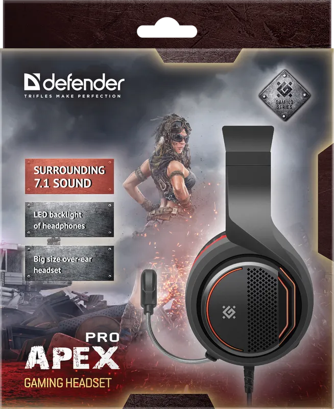 Defender - Игровая гарнитура Apex Pro