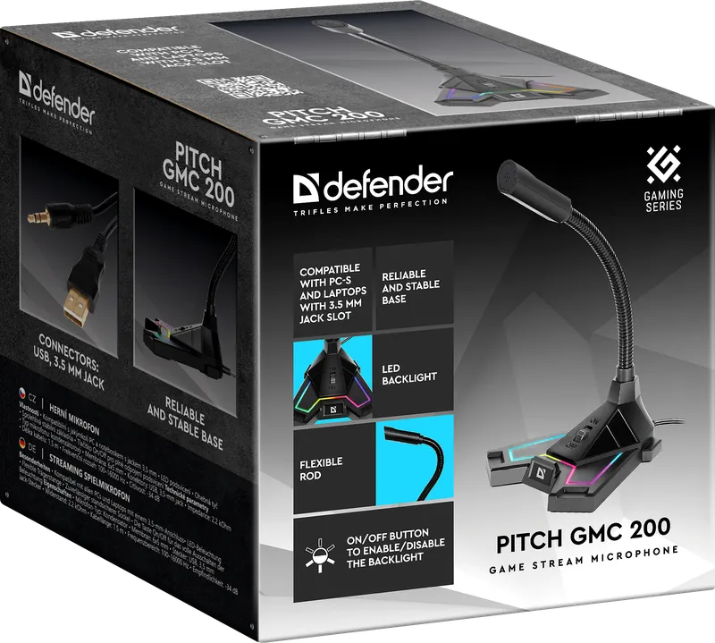 Defender - Игровой стрим микрофон Pitch GMC 200