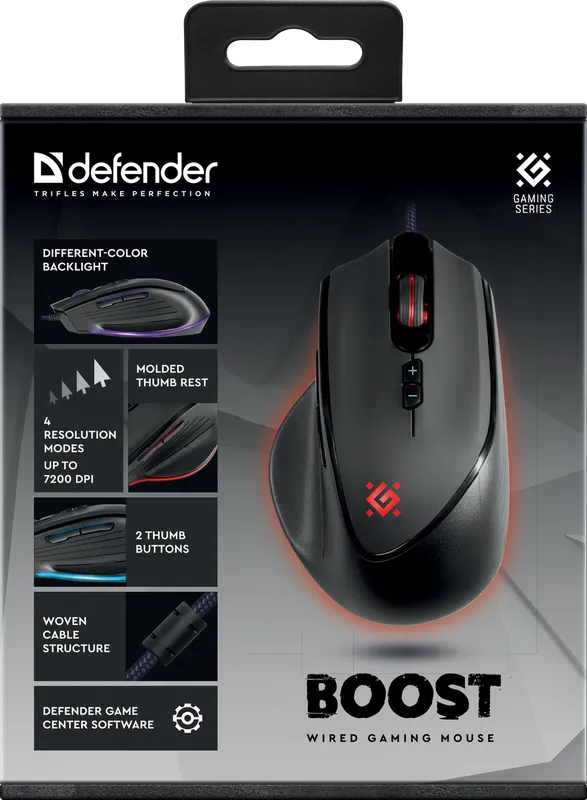 Defender - Проводная игровая мышь Boost GM-708L