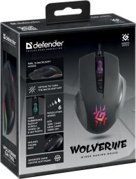 Defender - Проводная игровая мышь Wolverine GM-700L