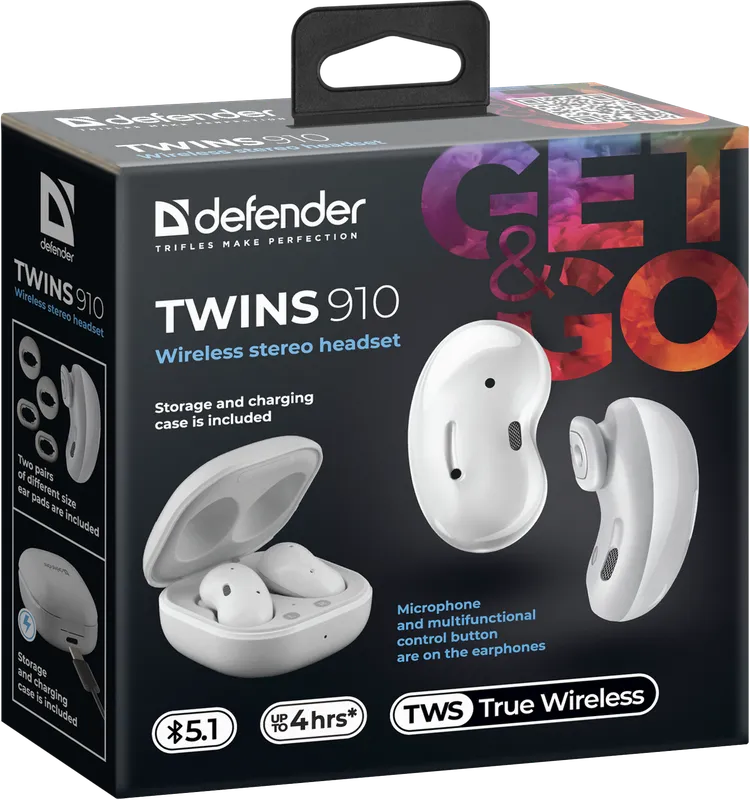 Defender - Беспроводная гарнитура Twins 910