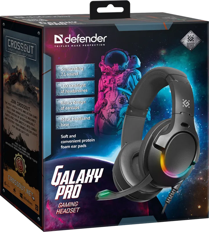 Defender - Игровая гарнитура Galaxy Pro