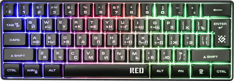Defender - Проводная игровая клавиатура Red GK-116