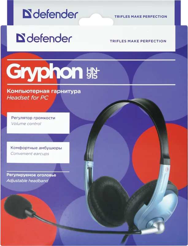 Defender - Компьютерная гарнитура Gryphon HN-915