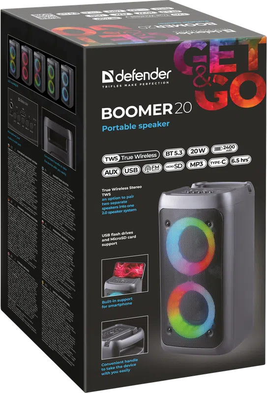 Defender - Портативная колонка Boomer 20