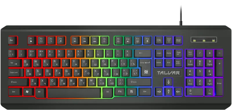Defender - Проводная игровая клавиатура Talvar GK-558