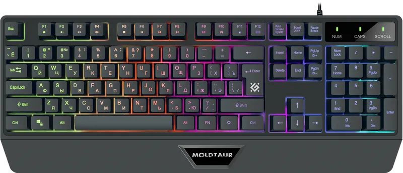Defender - Проводная игровая клавиатура Moldtaur GK-116