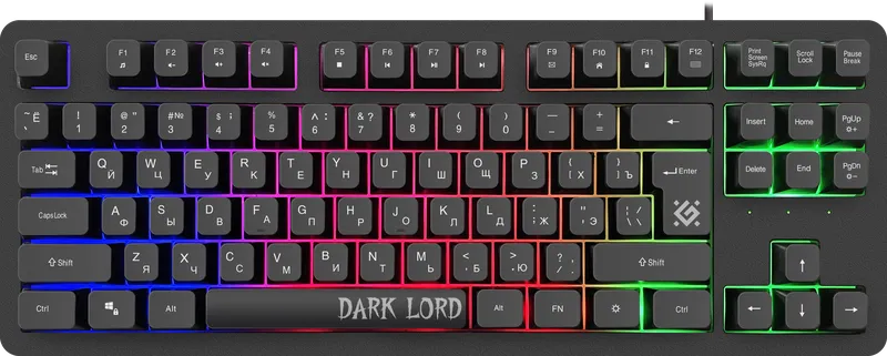 Defender - Проводная игровая клавиатура Dark Lord GK-580