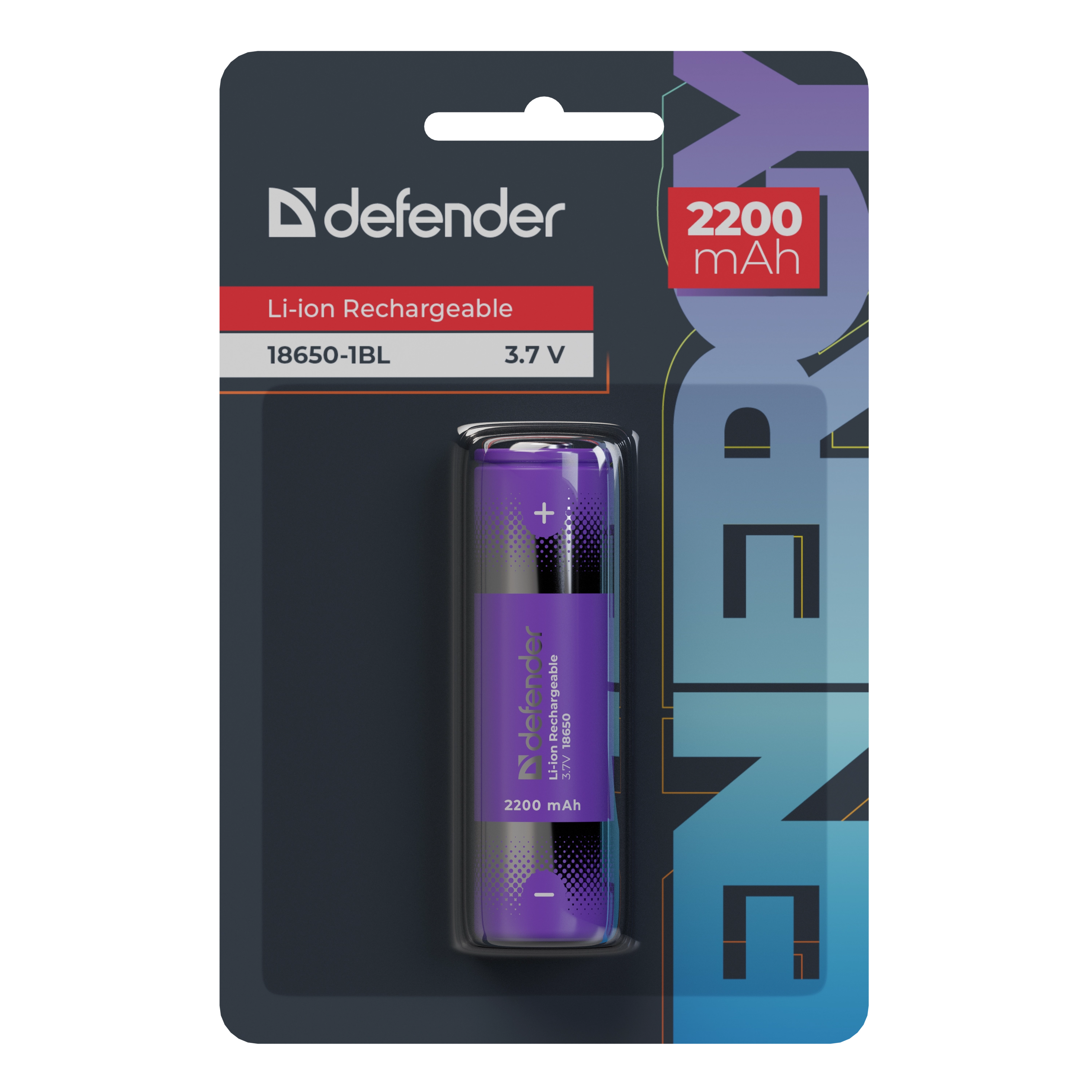 Defender - Аккумуляторная батарея 18650-1BL 2200 mAh