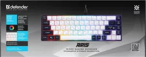 Defender - Проводная игровая клавиатура Aris GK-349