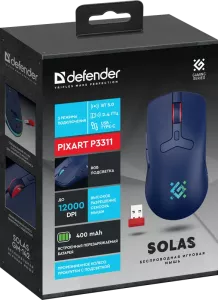 Defender - Беспроводная игровая мышь Solas GM-142