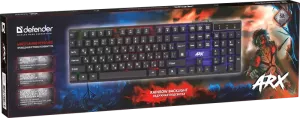 Defender - Проводная игровая клавиатура Arx GK-196L