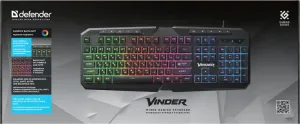 Defender - Проводная игровая клавиатура Vinder (Виндер) GK-211
