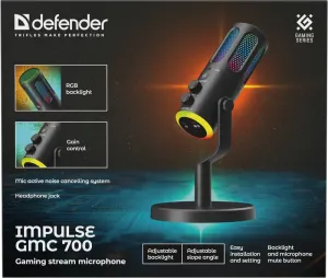 Defender - Игровой стрим микрофон Impulse GMC 700 (Импульс)