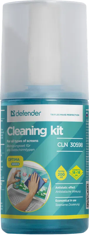 Defender - Очищающий комплекс для экранов CLN 30598 Optima