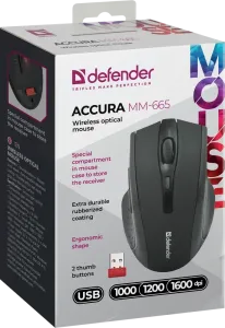 Defender - Беспроводная оптическая мышь Accura (Аккура) MM-665