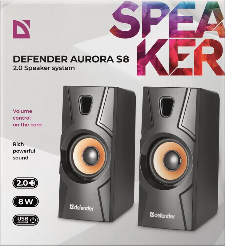Defender - Акустическая 2.0 система Aurora S8